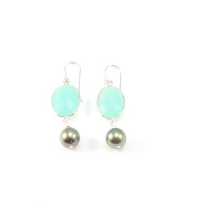 Water green calcédoine